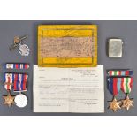 WWII MEDAL GROUP AWARDED TO ONE HAROLD LEWIS