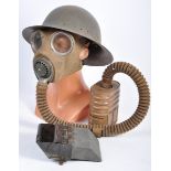 COLLECTION OF ASSORTED WWII UNIFORM ITEMS & TANK PERISCOPE