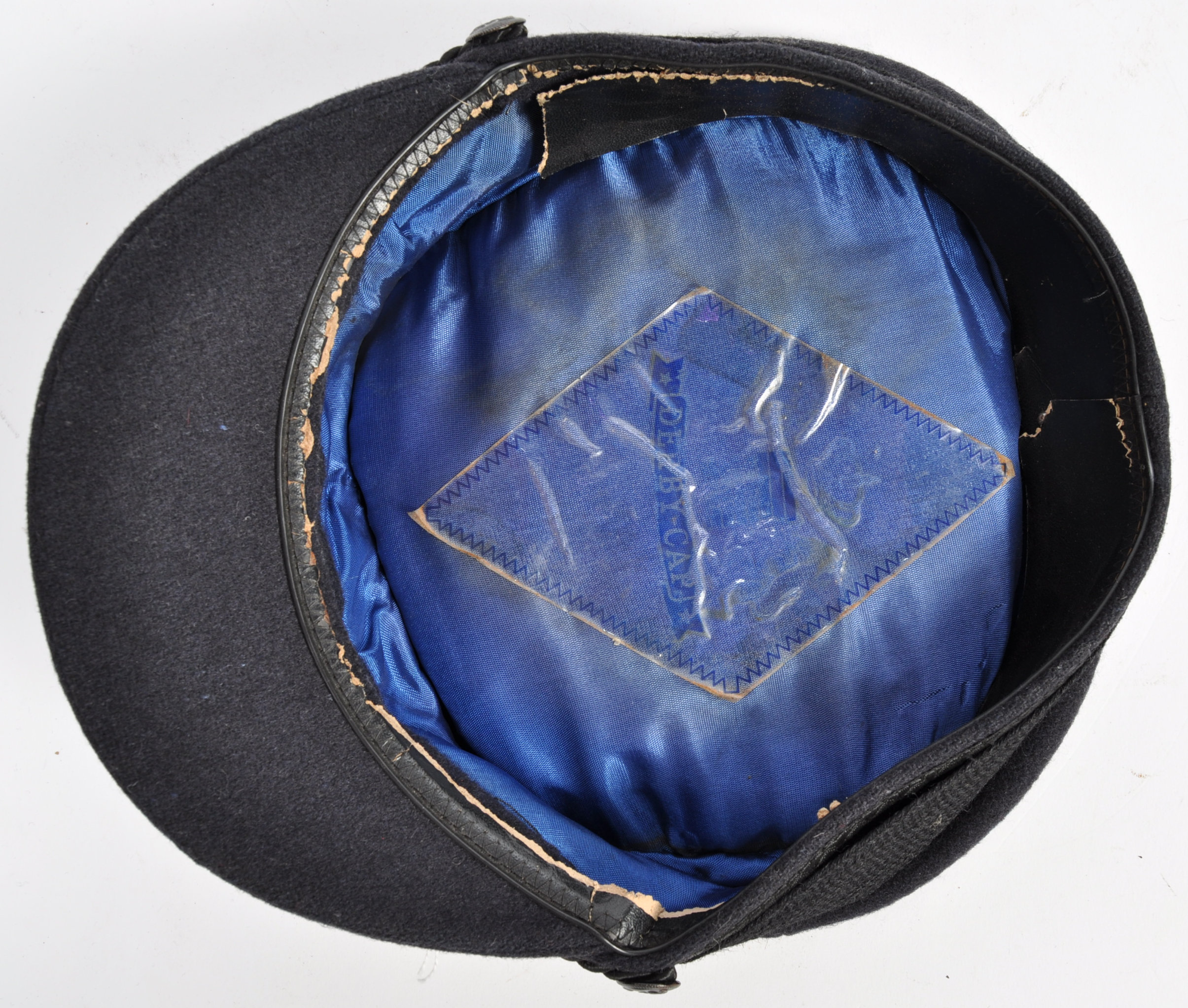 WWII SECOND WORLD WAR ' DERBY CAP ' UNIFORM CAP - Image 5 of 6