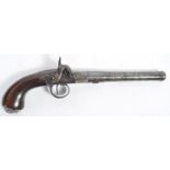 ANTIQUE 19TH CENTURY PERCUSSION CAP PISTOL