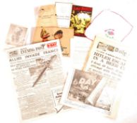 ASSORTED WWII SECOND WORLD WAR EPHEMERA