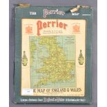 AUTOMOBILIA - RARE 1930'S PERRIER ADVERTISING MAP