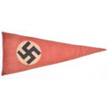 ORIGINAL RARE WWII SECOND WORLD WAR NAZI PENNANT