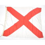 LARGE WWII ROYAL NAVY SHIP'S FLAG - 1943