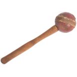 UNUSUAL WWII HOME GUARD HAND-FASHIONED CRICKET BAL