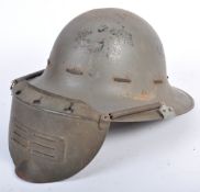 RARE ORIGINAL WWII CIVIL DEFENSE VISOR ZUCKERMAN HELMET