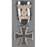 WWI FIRST WORLD WAR IRON CROSS WITH WW2 SPANGE