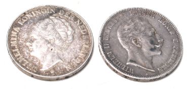 Two 20th Century European silver coins to include