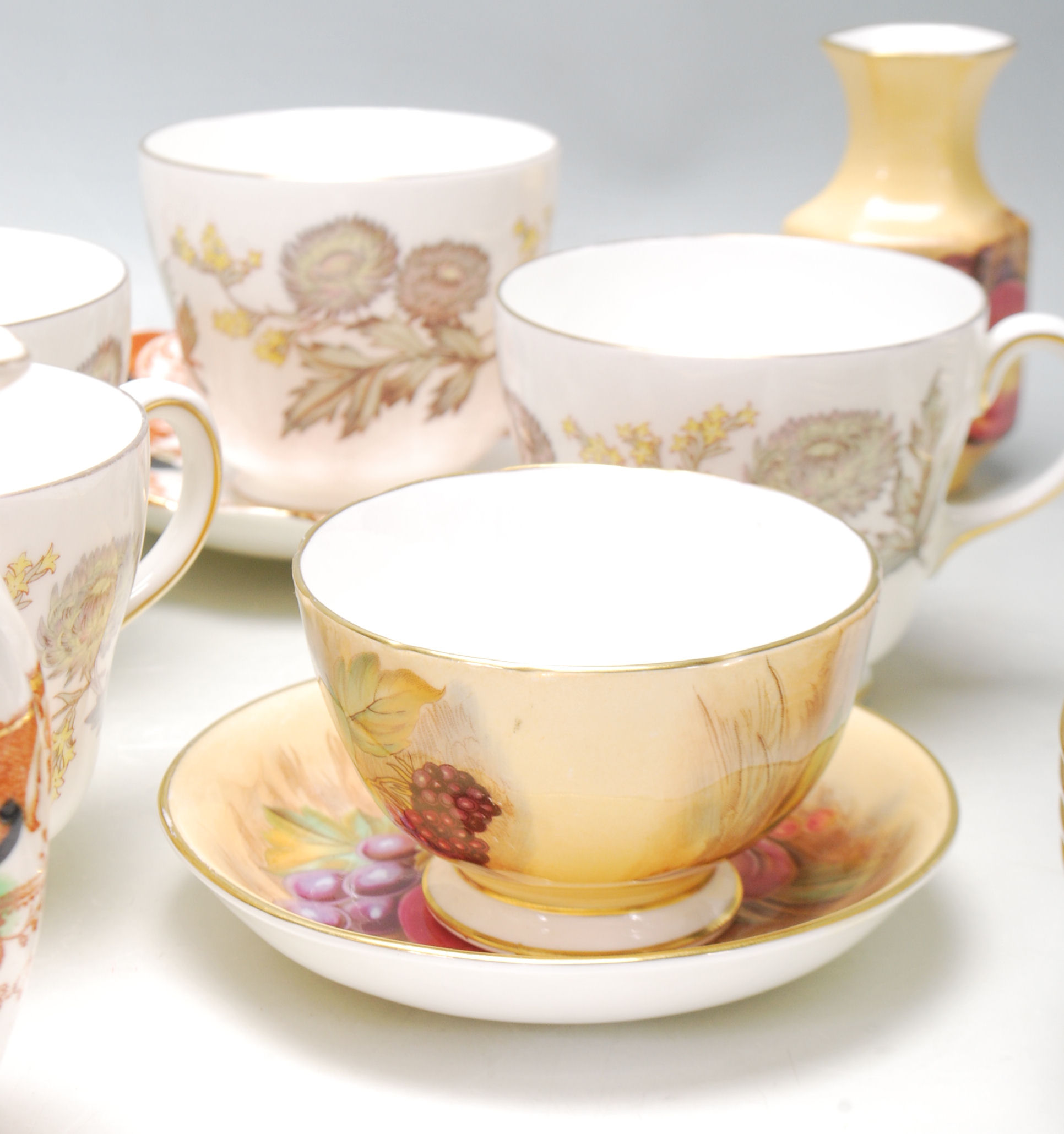 A collection of antique fine bone china tea sets t - Image 8 of 9