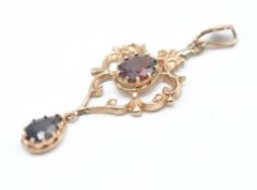 A 20th Century 9ct gold Renaissance style pendant