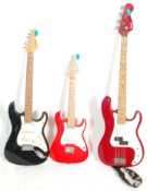 A collection of 3 vintage electric guitars to incl