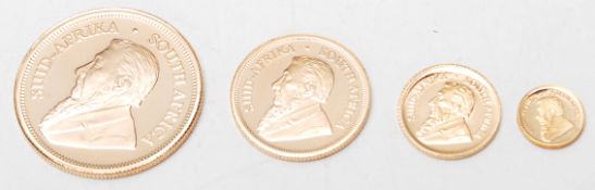 A Kruger fractional 4 coin set 2018 containing a 1