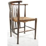 A 19th Century Victorian oak antique corner chair