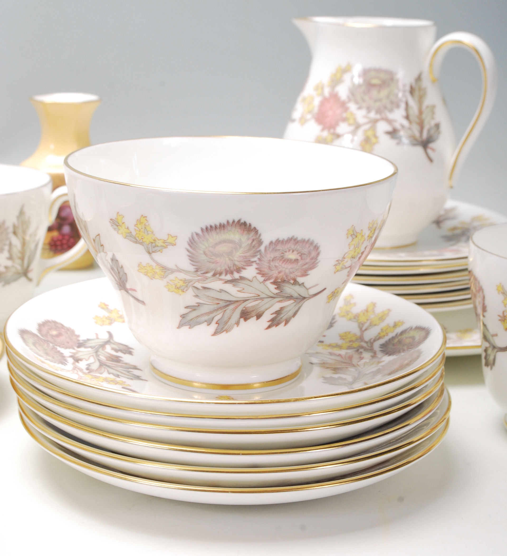 A collection of antique fine bone china tea sets t - Image 6 of 9