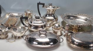 A good collection of 20th Century silver plated it