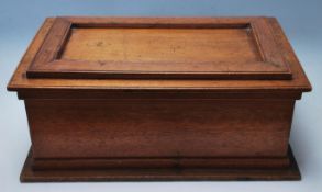 An early 20th century antique oak Bible box - ches