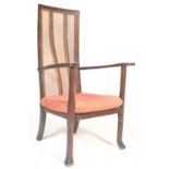 An Art Deco 1930's mahogany high backed bergere fi