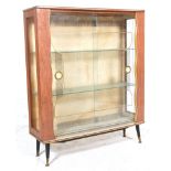 A retro vintage mid century china display vitrine