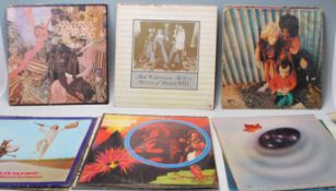 A mixed group of vinyl long play LP record albums