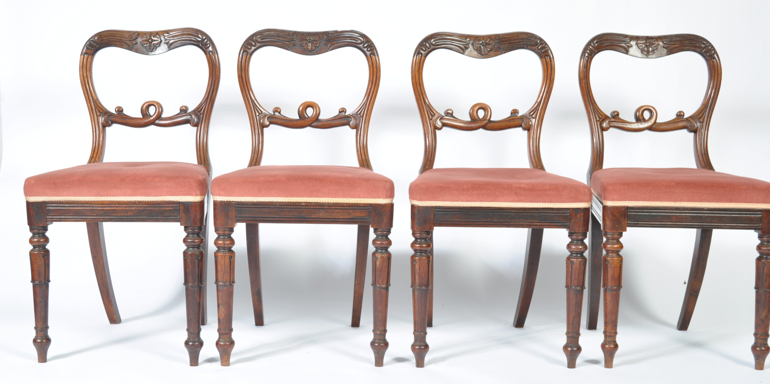 SET OF FOUR 19TH CENTURY GILLOWS MANNER DINING CHA - Image 2 of 12