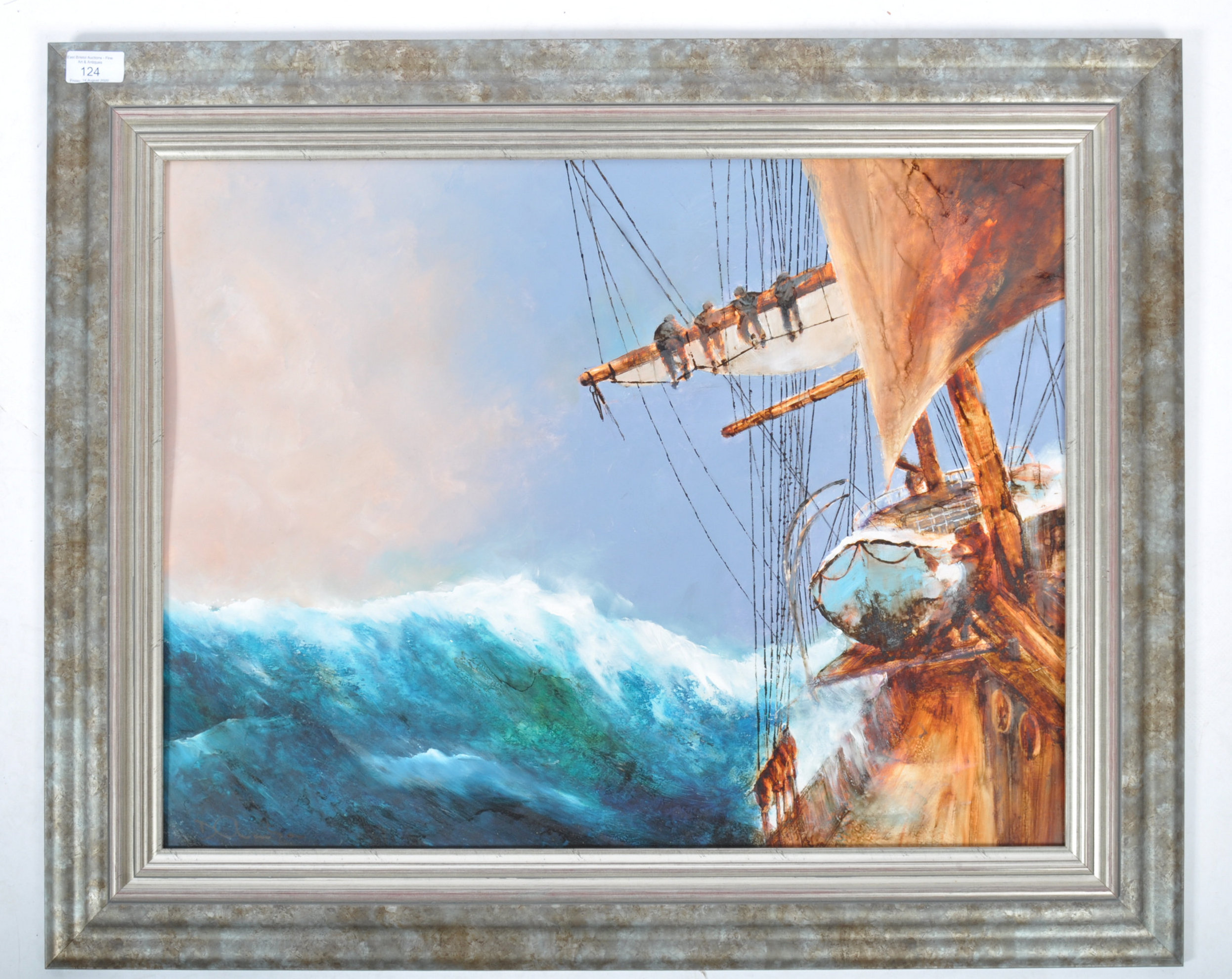 DAVID CHAMBERS - OIL ON BOARD SEASCAPE PAINTING OF - Image 2 of 12