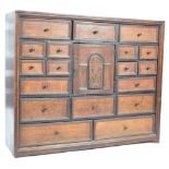 18TH CENTURY GEORGIAN OAK MULTI DRAWER APOTHECARY