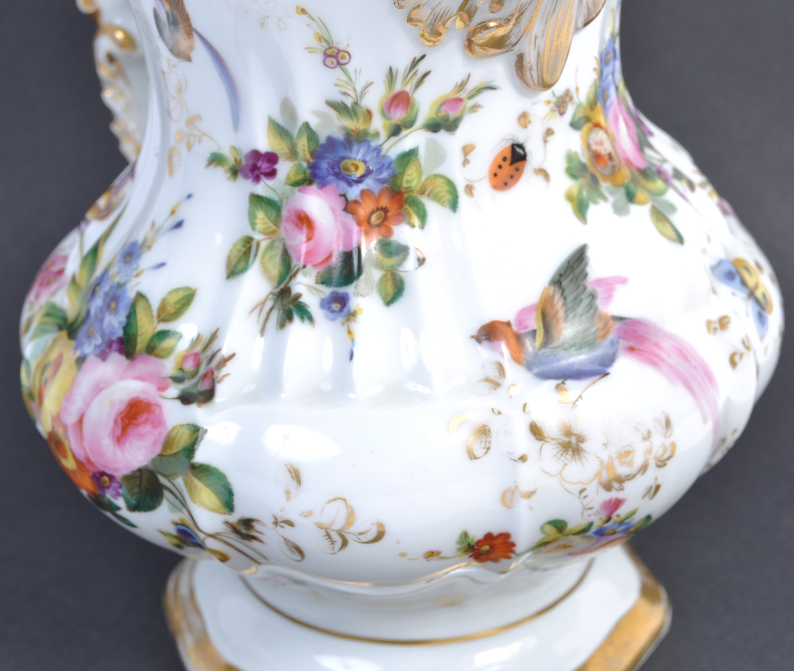 ANTIQUE FRENCH PARIS PORCELAIN HAND PAINTED JUG - Image 8 of 20