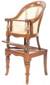 19TH CENTURY VICTORIAN ENGLISH ANTIQUE HIGH CHAIR