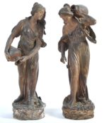 PAIR OF 19TH CENTURY ITALIAN GRAND TOUR FIGURINES