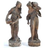 PAIR OF 19TH CENTURY ITALIAN GRAND TOUR FIGURINES