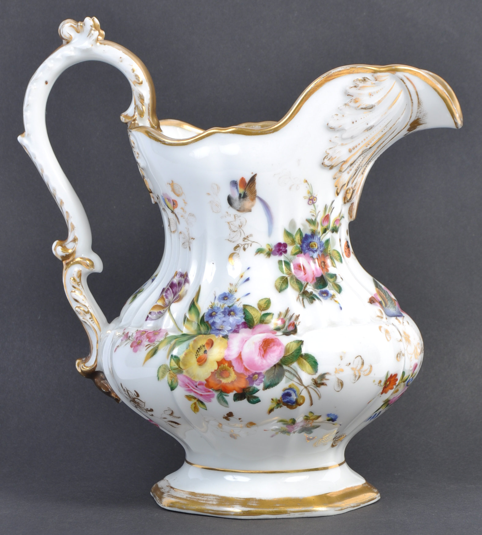 ANTIQUE FRENCH PARIS PORCELAIN HAND PAINTED JUG - Image 5 of 20