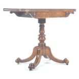 19TH CENTURY WILLIAM IV REGENCY MAHOGANY FOLD OVER