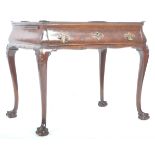 19TH CENTURY DUTCH ANTIQUE WALNUT SILVER TABLE