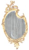 19TH CENTURY ANTIQUE ROCOCO MANNER WALL MIRROR