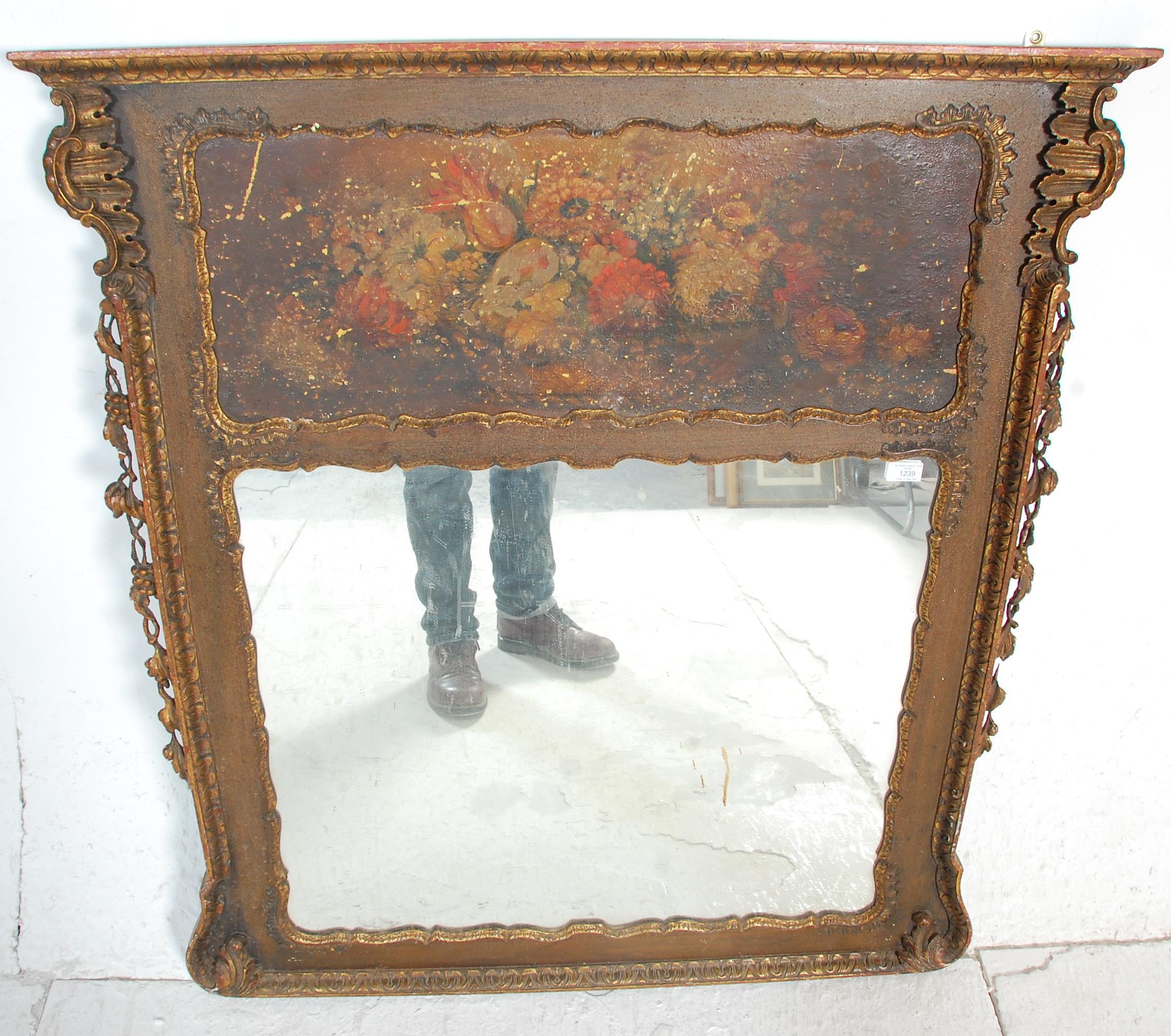 19TH CENTURY VICTORIAN WALL MIRROR IN GILT MOULDED - Image 6 of 12