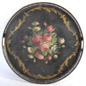 19TH CENTURY VICTORIAN ENGLISH TOLEWARE TRAY