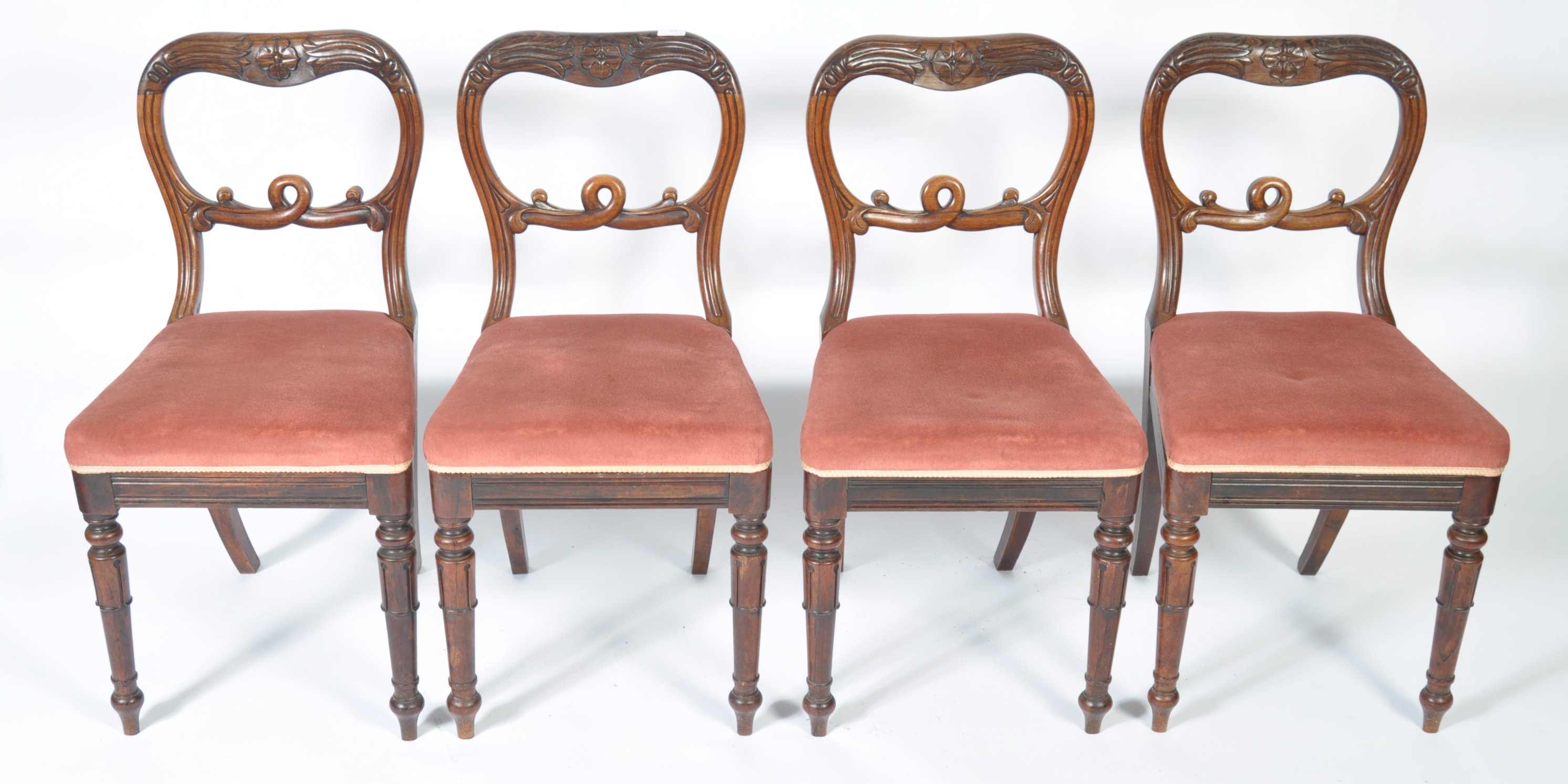 SET OF FOUR 19TH CENTURY GILLOWS MANNER DINING CHA - Image 8 of 12