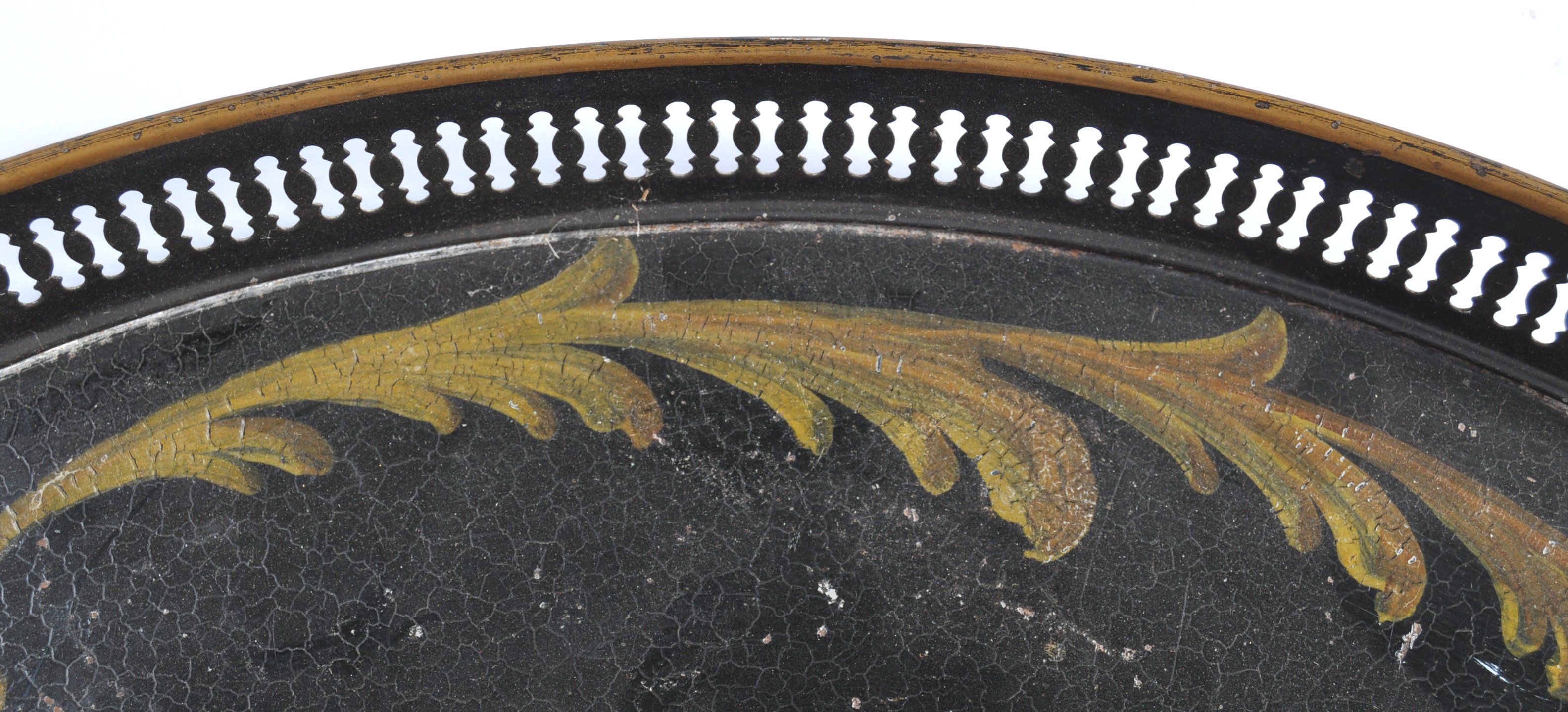 19TH CENTURY VICTORIAN ENGLISH TOLEWARE TRAY - Image 3 of 5