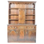 18TH CENTURY GEORGIAN ENGLISH ANTIQUE OAK DRESSER