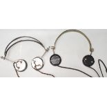 Two vintage early 20th century headphones to include Brandes Superior BBC and G.E.C. headphones.