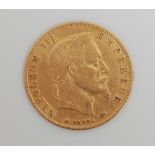 19TH CENTURY NAPOLEON III GOLD COIN