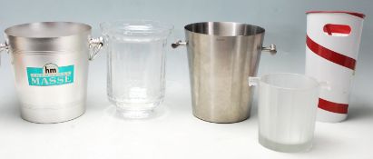 VINTAGE ADVERTISING CHAMPAGNE ICE BUCKETS