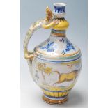 MAJOLICA WINE EWER