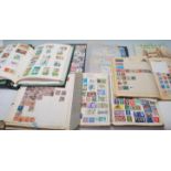 A collection of stamp albums dating from the 20th century to include British, Commonwealth, European