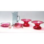 Collection of Retro and Antique Glass to include Czechoslovakian and Cranberry