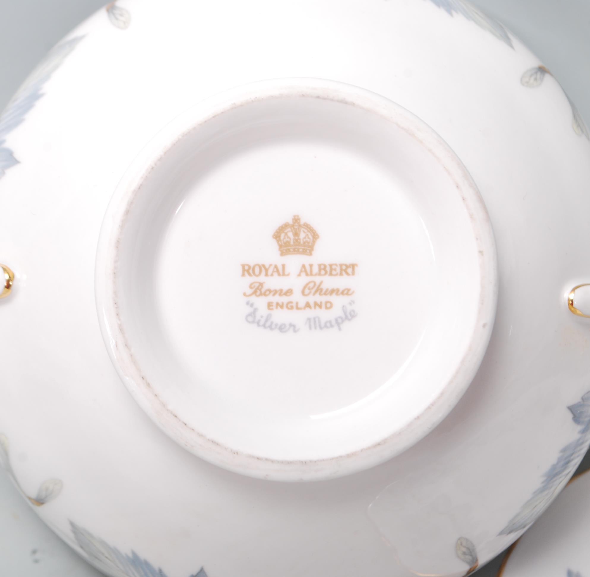 A large Royal Albert Silver maple bone china tea set / dining service comprising of a six twin - Image 10 of 14