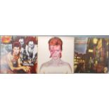 DAVID BOWIE - COLLECTION OF THREE VINYL RECORD LPS