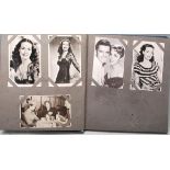 HOLLYWOOD AUTOGRAPH POSTCARD ALBUM