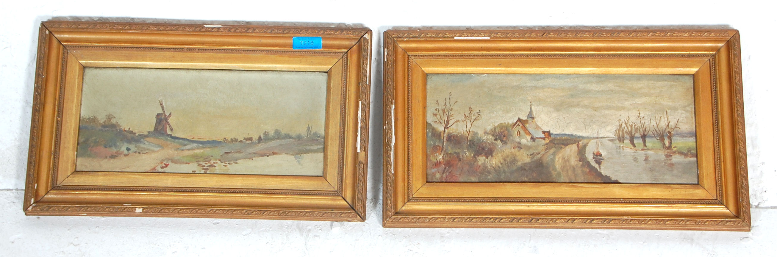 A pair of early 20th Century oil on canvas landsca