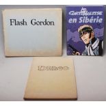 A group of three French vintage graphic novels / comic books to include Flash Gordon by Alex Raymond